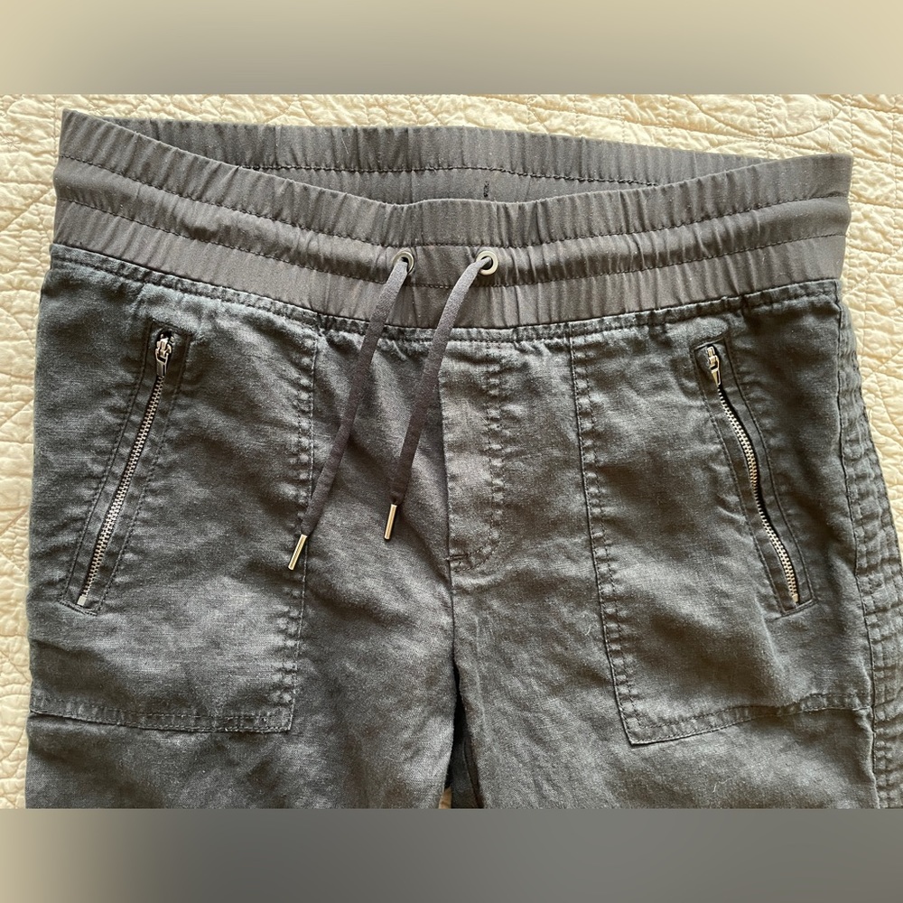 Athleta Linen Wide Leg Pants (Size 6)(machine wash and dry!)